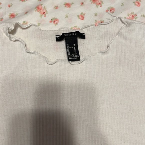 Plan white crop top - Picture 2 of 4